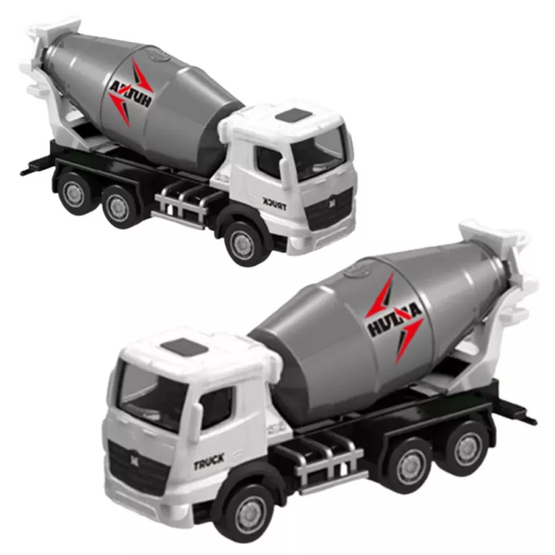 Huina 22734 Betono maišyklė metalinis kolekcinis modelis baltas 1:80