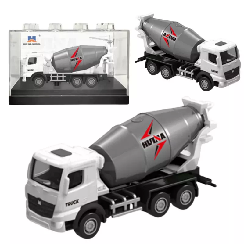 Huina 22734 Betono maišyklė metalinis kolekcinis modelis baltas 1:80