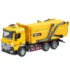 Huina 1:50 Yellow Diecast Garbage Truck Metal Mobile Collectible Model