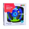 LEAN TOYS Interaktyvus vairas mažiesiems su šviesomis ir garsais Žalia-Mėlyna