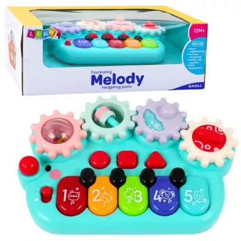 LEAN TOYS Interaktyvus pianinas vaikams Gears Blue