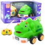 LEAN TOYS nuotoliniu valdymu automobilis vaikams Dinozauras Žalias