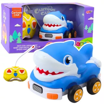 LEAN TOYS Automobilis su Pulteliu RC Vaikams Mėlynas Ryklys