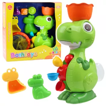 LEAN TOYS Voniai skirtas žaislų rinkinys Dinozauras su malūnėlio priedais 8vnt