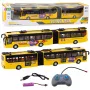 LEAN TOYS RC 1:32 Geltonas Artikuliuotas Nuotoliniu Valdymu Troleibusas Mokyklos Autobusas