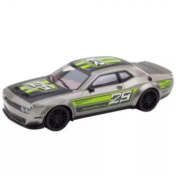 LEAN TOYS Rear-Wheel Drive Sports Racing Car Silver Green