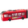 LEAN TOYS Artikuliuotas autobusas su atsidarančiomis durimis, šviesomis ir garsais - Raudonas 1:16
