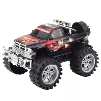 LEAN TOYS King Rear-Wheel Drive Off-Road Vehicle with Red and Black 27cm
