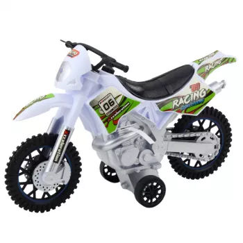 LEAN TOYS Motocross Off-Road Drive Lights Sounds White
