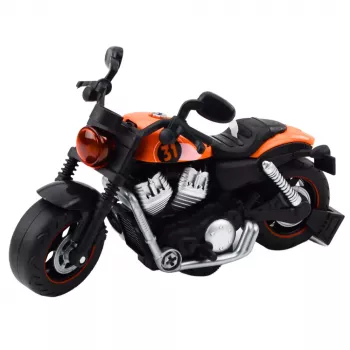 LEAN TOYS DIY Motorcycle Twisting Unscrewing Lights Sounds Orange