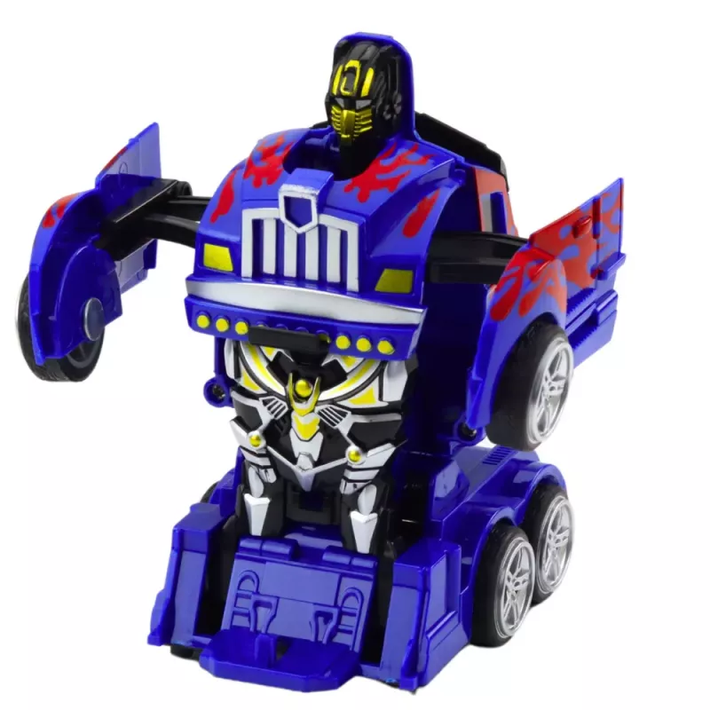 LEAN TOYS Truck Auto Robot 2in1 Drive Red Patterns Blue
