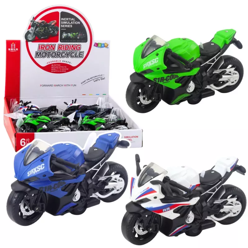 LEAN TOYS Racing Sports Motorcycle With Lights Sounds Mix