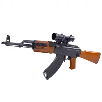 LEAN TOYS AK šautuvas vandens rutuliukams su taikikliu ir akiniais 96 cm