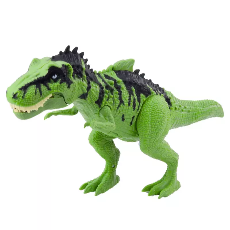 LEAN TOYS Dinozaurų rinkinys su mažomis figūrėlėmis, judančiais garsais, žalias