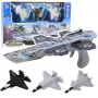 LEAN TOYS Gun Launcher Fighter Planes 3in1 rinkinys su šviesomis ir garsais