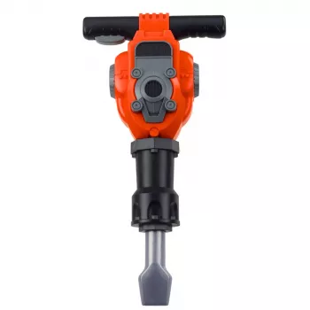 LEAN TOYS Handyman Set Pneumatinis Plaktukas su Akiniais Oranžinis