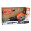 LEAN TOYS Handyman Set Pneumatinis Plaktukas su Akiniais Oranžinis