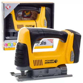 LEAN TOYS Children's Battery Operated Jigsaw LED Light Yellow