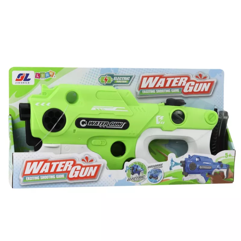 LEAN TOYS Electric Automatic Rifle Water Gun - Green