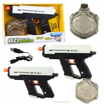 LEAN TOYS Electric Water Gun Automatic 10m Black White 800ml