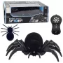LEAN TOYS RC Black Widow Remote Control Spider Smoke Effect – nuotolinio valdymo voras su dūmų efektu