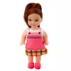 LEAN TOYS Mini Doll Set su dviem šuniukais, lova, dubenėliu ir buteliuku