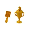 LEAN TOYS Horse With Long Mane Saddle Cup Brush Accessories Brown