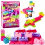 LEAN TOYS Statybiniai blokeliai edukacinėje dėžutėje 230 elementų Wafle Mini