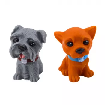 LEAN TOYS Figūrėlių rinkinys Mieli šuniukai Guma 8cm 6vnt