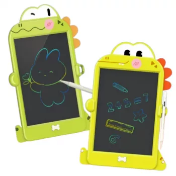 LEAN TOYS LCD rašymo ir piešimo lenta Dinozauras rašiklis Žalia 8.5 colio