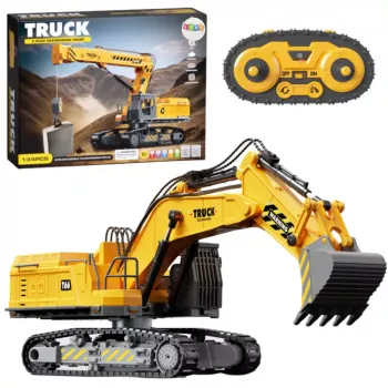 LEAN TOYS DIY nuotoliniu valdymu vikšrinis ekskavatorius 133el RC