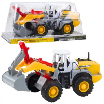 LEAN TOYS Construction Machine Backhoe Loader Movable Bucket