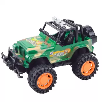 LEAN TOYS Didelė karinė visureigė žalia