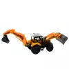 LEAN TOYS Didysis krovimo ekskavatorius Žemės ūkio ir statybų mobilus geltonas