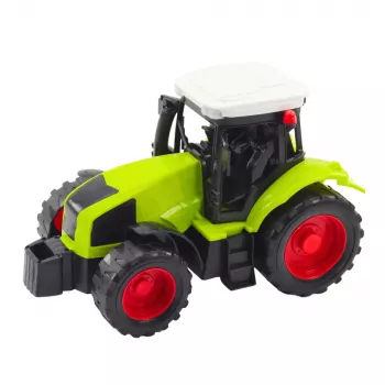 LEAN TOYS Traktoriaus ir šienapjovės preso rinkinys Žalias