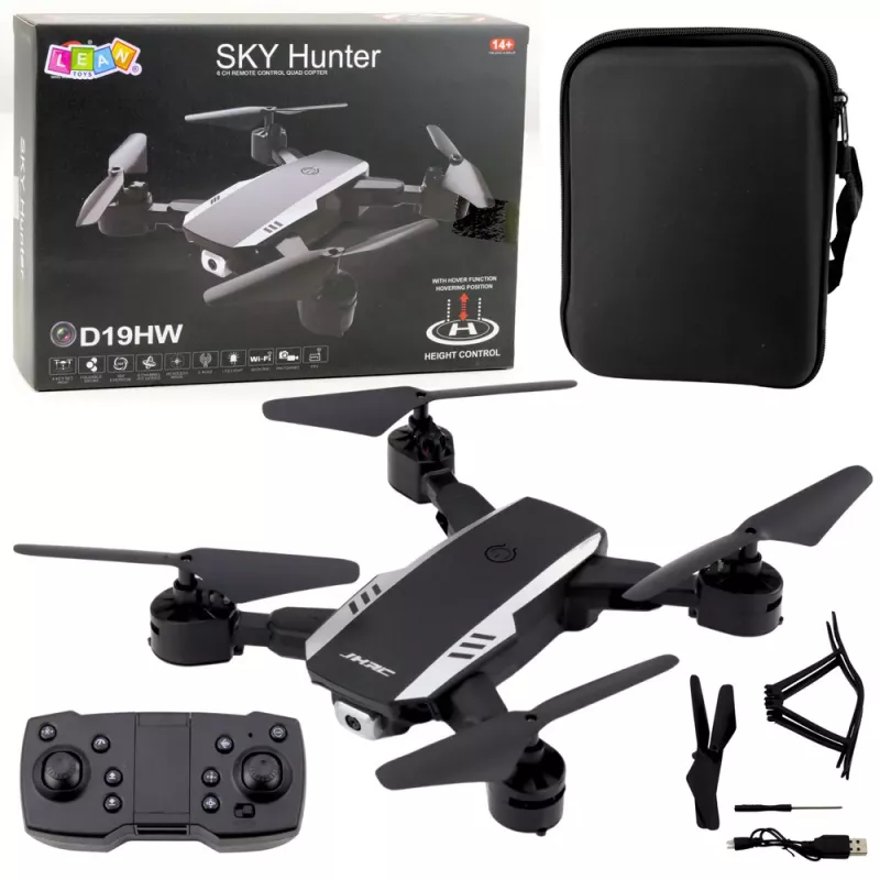 LEAN TOYS Sky Hunter D19HW Drone FPV Camera Wi-Fi Remote Control With Phone Holder Case
