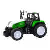 LEAN TOYS Green Agricultural Tractor with Trailer and Feed Mixer 50cm