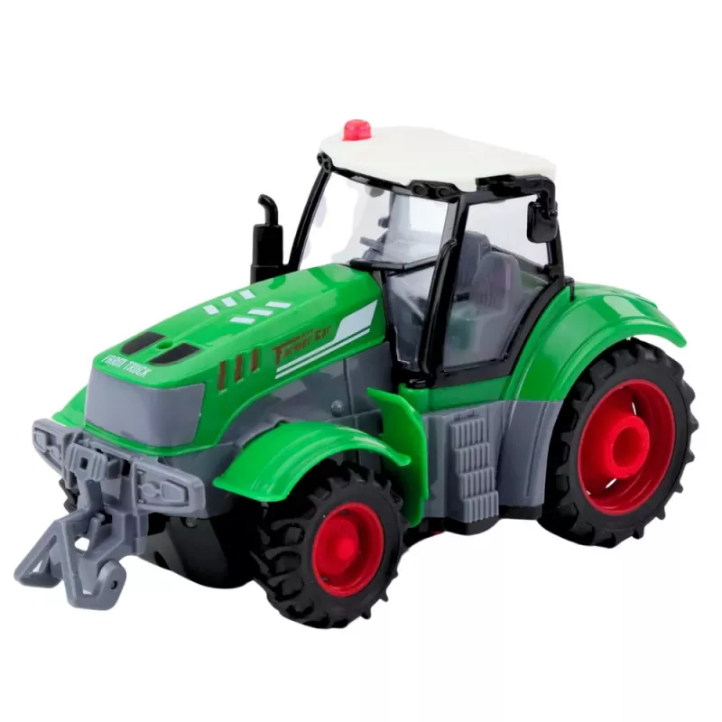 LEAN TOYS nuotoliniu valdymu RC žemės ūkio traktorius žalias 1:24