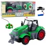 LEAN TOYS nuotoliniu valdymu RC žemės ūkio traktorius žalias 1:24