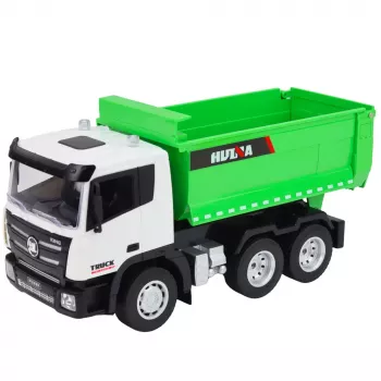 Huina RC savivarčio sunkvežimio nuotolinio valdymo modelis 1:18 žalias