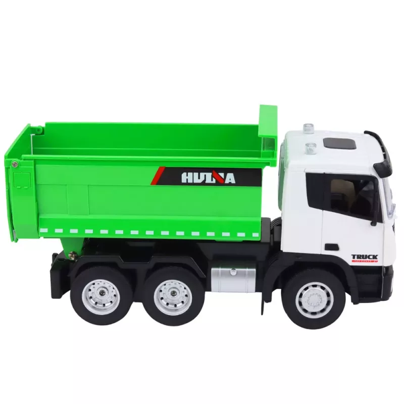 Huina RC savivarčio sunkvežimio nuotolinio valdymo modelis 1:18 žalias