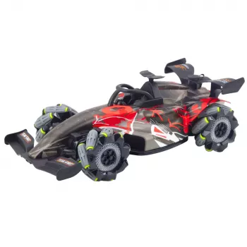 LEAN TOYS F-Spray Remote Controlled RC Racer 1:10 Lights Sounds Steam Red