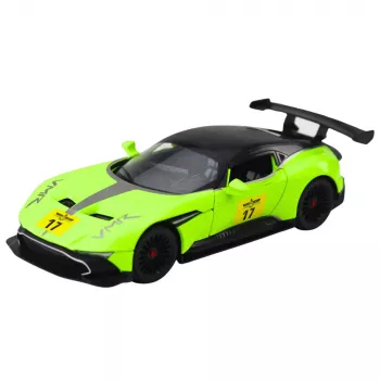 LEAN TOYS Sportinis automobilis su atbuline eiga, šviesomis ir garsu, žalias, 1:22