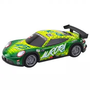 LEAN TOYS RC Remote Controlled Racing Car with Glowing Body Green