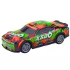 LEAN TOYS nuotolinio valdymo lenktyninis automobilis su šviečiančiu kėbulu oranžinis ir žalias