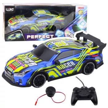 LEAN TOYS RC Sportinis Automobilis Mėlyna Geltona