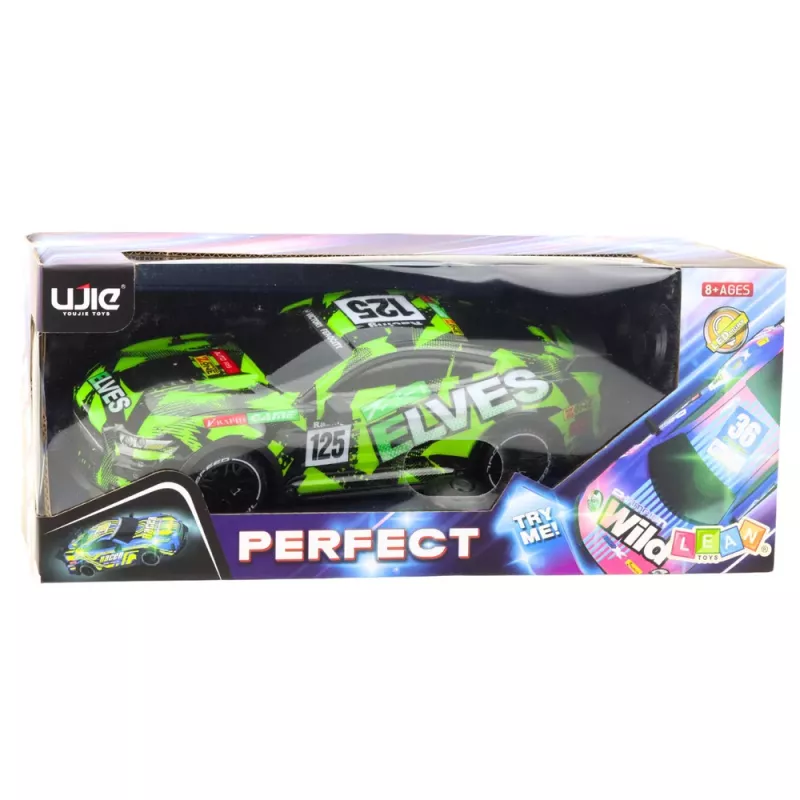 LEAN TOYS Sports Car Remote Controlled Remote Control Sound Green