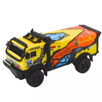 LEAN TOYS nuotoliniu valdymu sunkvežimis RC su garsais geltonas