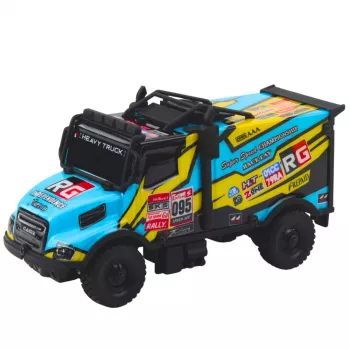 LEAN TOYS RC Truck Remote Controlled Car Illuminated Turquoise Body