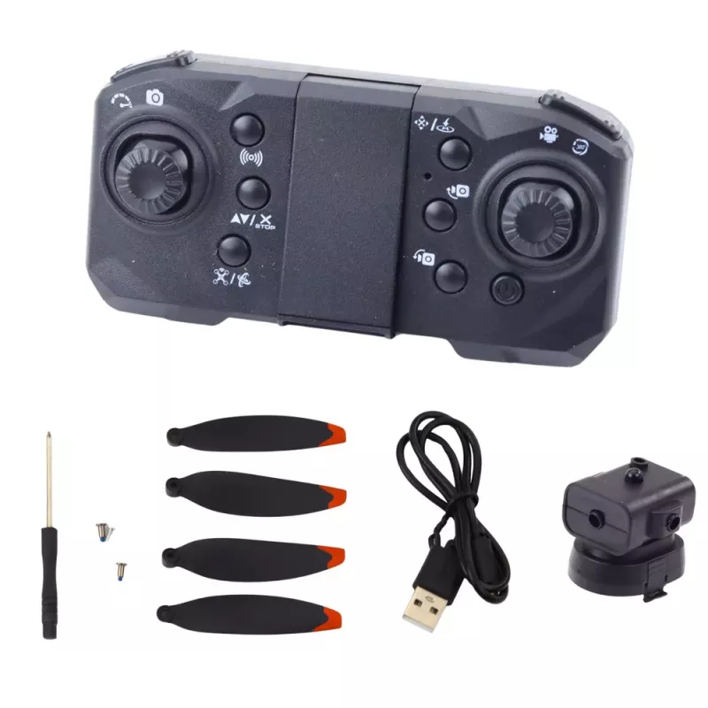 LEAN TOYS Drone D6 PRO Camera LED Lights App Light Gray